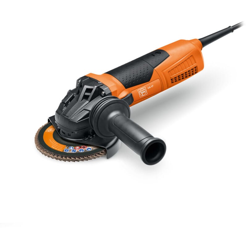 Meuleuse d'angle compacte cg 17-125 Inox - 1700 w, ø 125 mm - Travaux de meulage ou tronçonnage - Refroidissement direct du moteur - Changement