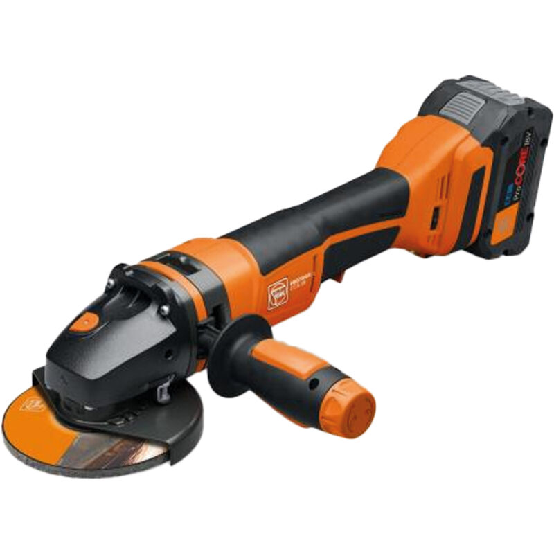 Meuleuse d'angle sans fil protago ccg 18-115-10 pd-sec Set ø 115 mm 18 v / 2x 8,0 Ah ProCORE + chargeur - 71220662000 - Fein