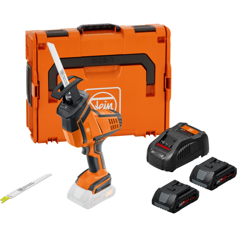 Scie sabre compacte sans fil Fein asas 18-21 k as Set 2 x 4 Ah - 71330162000