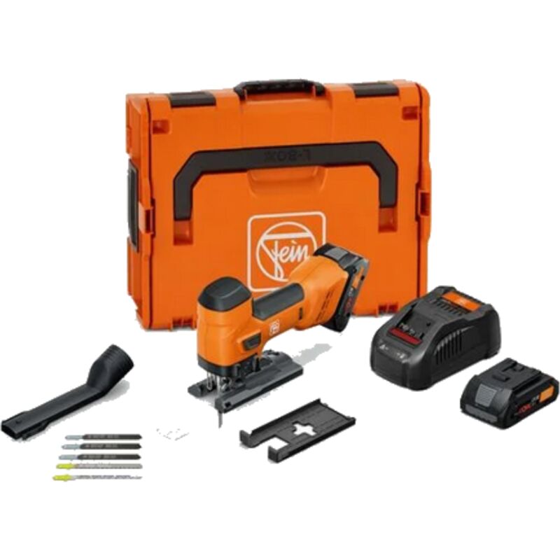 Scie sauteuse sans fil Fein asts 18-26 as, 2x 4,0 Ah et chargeur en l-boxx 136