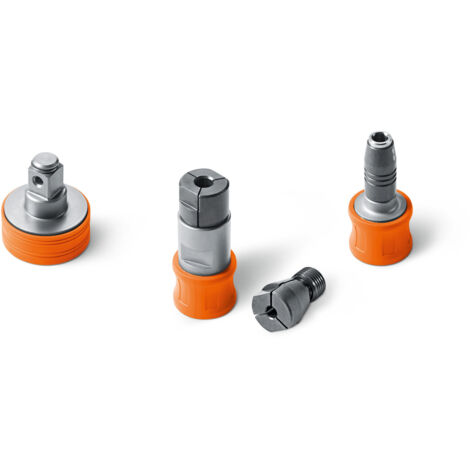Fein – Set d'accessoires métal QuickIN pour perceuse-visseuse – Adaptateur 1/4 in et 1/2 in – Compatible avec visseuses sans fil – Pour travaux de métal