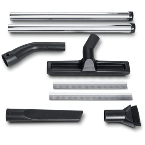 Fein – Set d'accessoires pour aspirateur – 2 tubes en métal – Buse multiple avec inserts interchangeables – Aspiration humide et sèche - Q667631