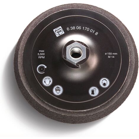 FEIN Stützteller, Ø 150 mm, mit Klettenhaftteil, M 14