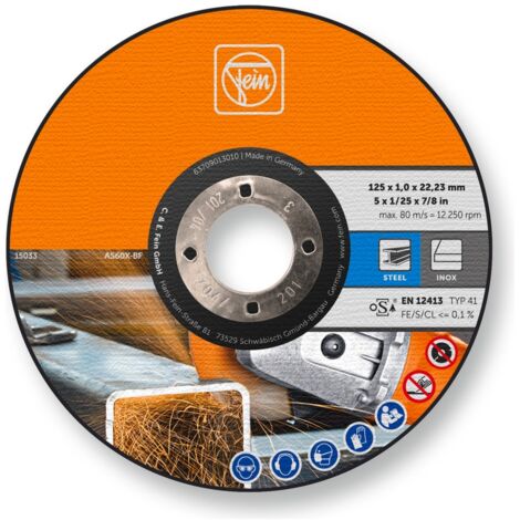 Fein - Trennscheiben (Bleche, Rohre, Profile) Ø 125mm 25 Stück - 63709013010 VaS