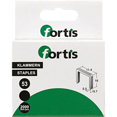 Feindrahtklammer 10mm a2000Stk. FORTIS