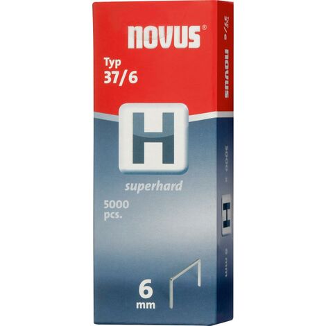 Feindrahtklammer H Typ 37/6 mm zn Novus VE à 5000 Stück