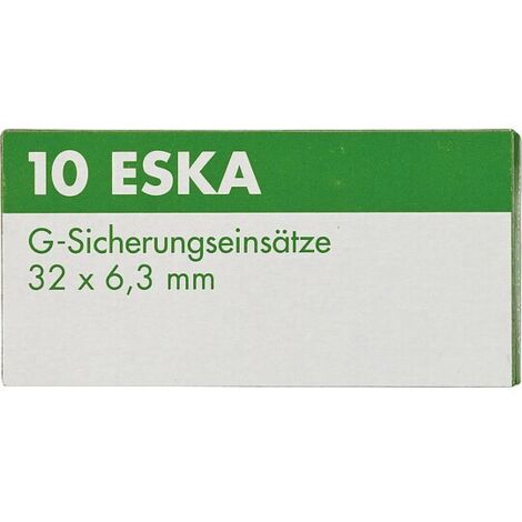 Feinsicherung träge Glasrohr mit Löschmittel 3,15 A (6,3 x 32 mm) - 10 Stück