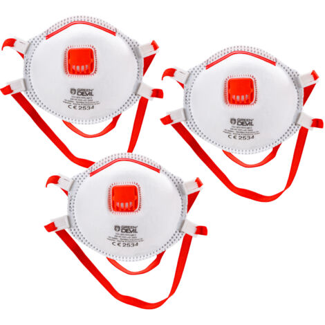 Feinstaub Masken FFP3 mit Ausatemventil 3er Set