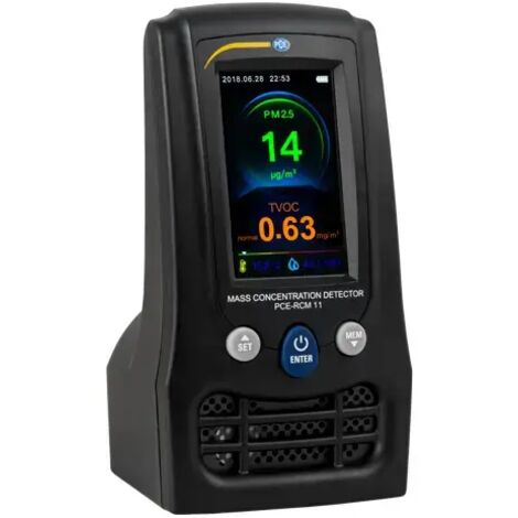 Feinstaub-Messgerät PCE Instruments PCE-RCM 11 Temperatur, Luftfeuchtigkeit