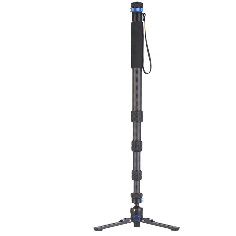 

Soporte de camara monopie flexible Unipod Tubo de fibra de carbono con juego de liberacion rapida Montaje de tornillo de 1/4 pulgadas para camaras