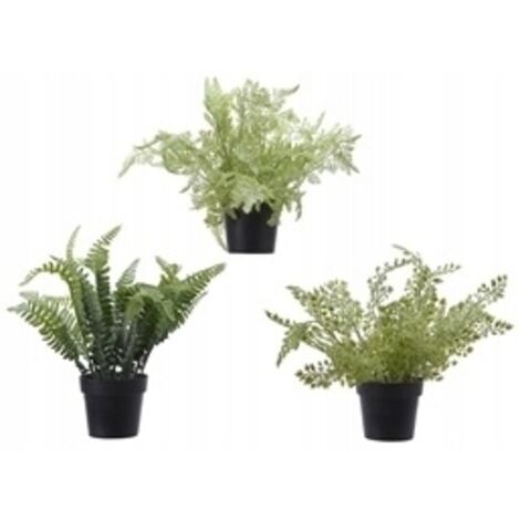 Felce artificiale in vaso verde 26 cm