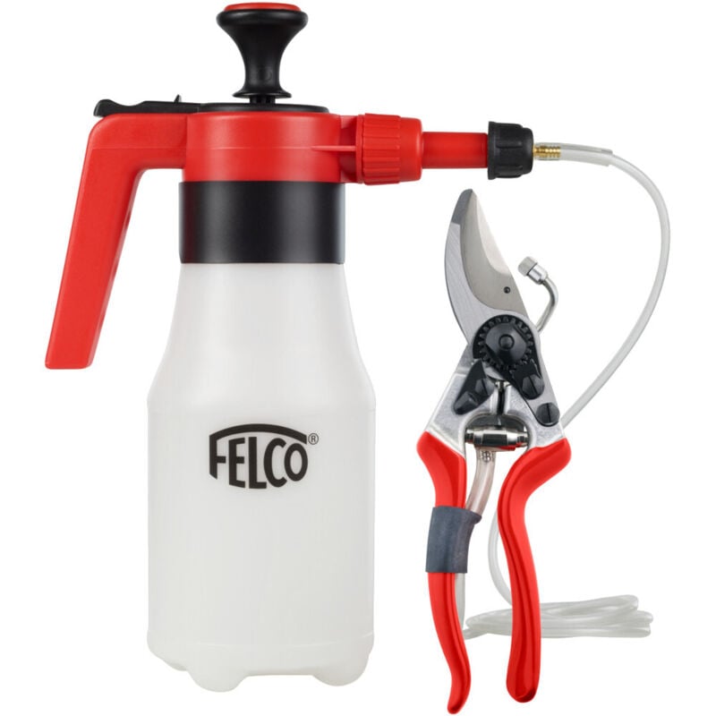 FELCO 19 FELCO 8 avec système de pulvérisation (longueur : 21 cm, réservoir de 1 litre, pulvérisateur)