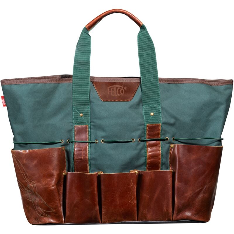 481 Sac de Jardinage – Toile coton imperméable & cuir premium – Transport pratique & élégant pour outils, gants et accessoires - Felco