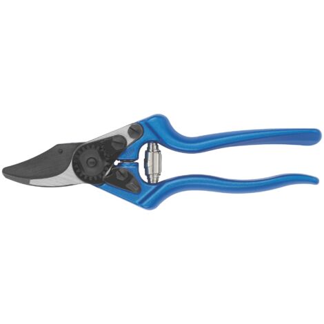 FELCO 6 Sécateur personnalisable Lame F-Tech / Poignées bleues – léger, ergonomique, coupe 20 mm, poignées aluminium forgé, sécateur professionnel, Swiss Made