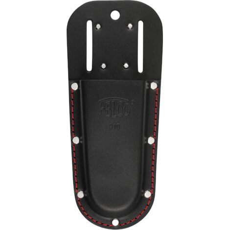 FELCO 910 Noir - Étui en cuir de qualité supérieure avec boucle de ceinture et clip pour un transport pratique des outils de jardinage