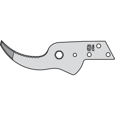 FELCO Contre-lame de rechange 200/4 (avec coupe droite, argent, 35 x 15 x 5 cm) FELCO 200/4