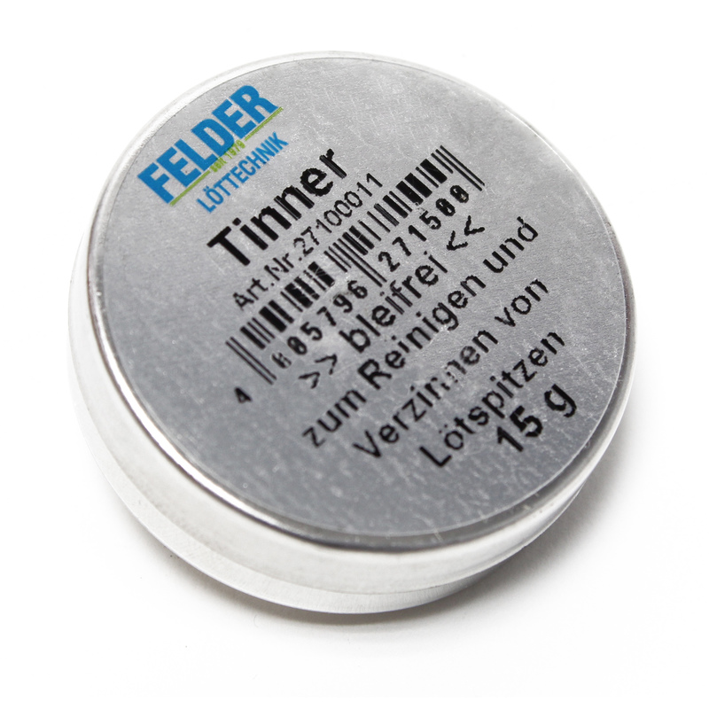 

Felder Tinner punta de soldadura sin plomo fundente DIN EN 29454 15 g
