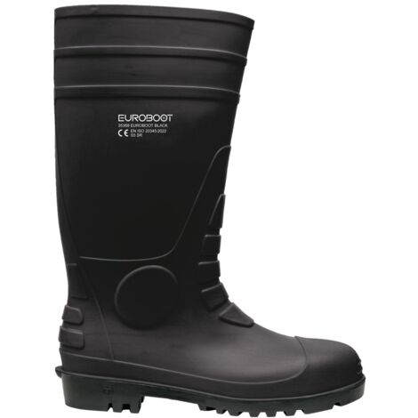 Feldtmann Euroboot Sicherheits-Gummistiefel 35368 S5 SR Gr. 43 schwarz