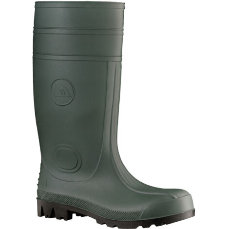 Feldtmann Sicherheits-Gummistiefel grün / schwarz  SICHERH.GUMMISTIEFEL GRÜN.GR48
