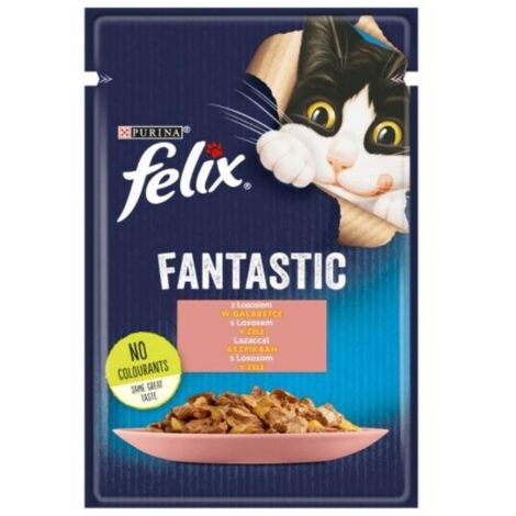 FELIX FANTASTIC CIBO PER GATTI SALMONE 85G