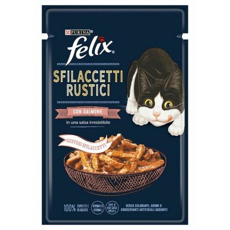Felix Gatto Sfilaccetti Rustici 80gr Salmone