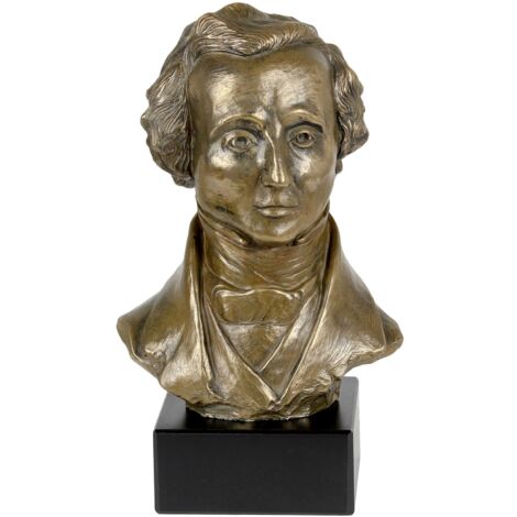 Felix Mendelssohn - busto in marmo, statuetta di un personaggio famoso, decorazione per ufficio, scuola e hotel di Art-Dog