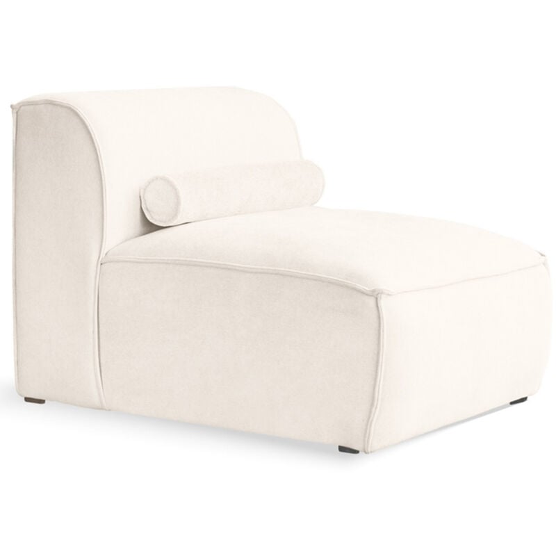 Bestmobilier - Felix - module d'assise sans accoudoirs en tissu texturé - beige