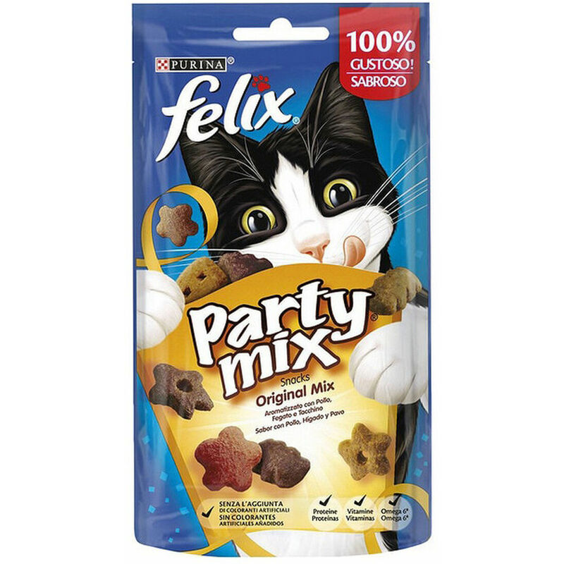 

Comida para gato Party Mix Original Pollo (60 g) - Purina