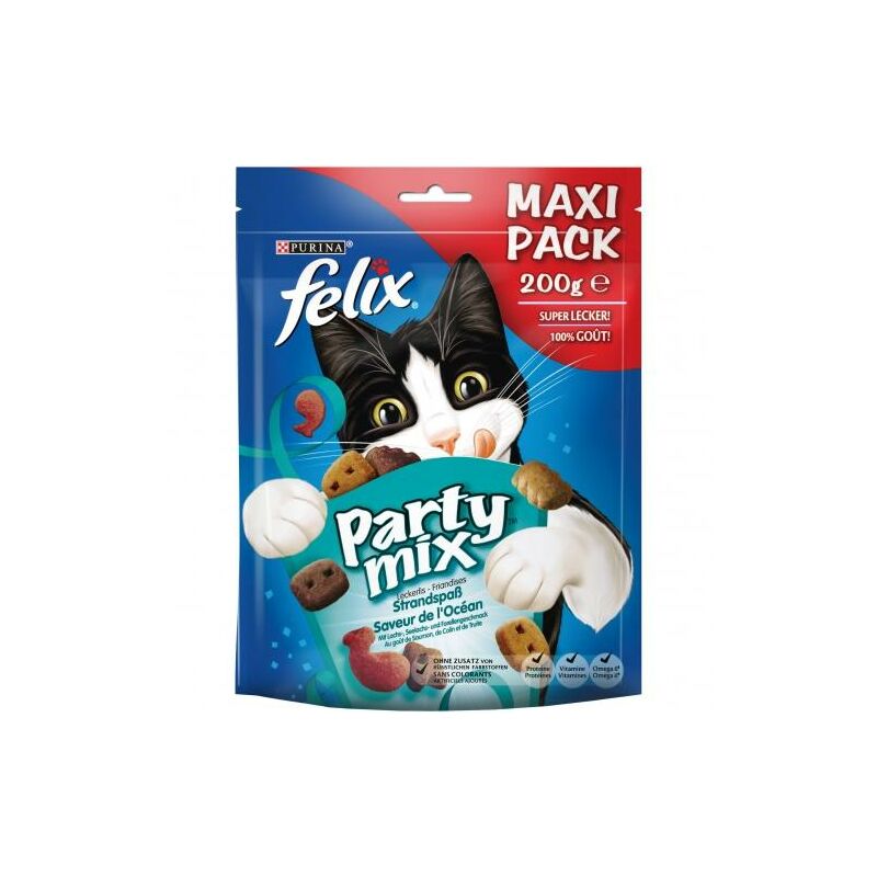 

PARTY MIX Ocean Maxi Pack Snack gato 200gr - Felix