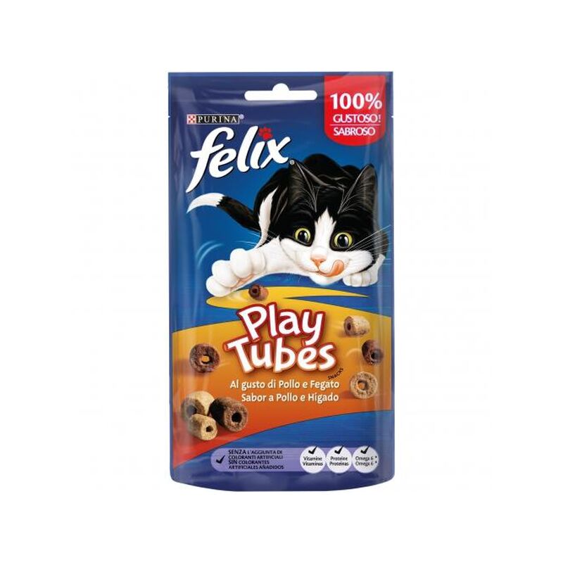 

FELIX Play Tubes Pollo e Hígado Snack gato 50g