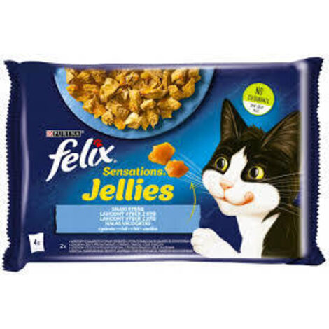 FELIX SENSATIONS FISCH-KATZENFUTTER 4 x 85 g NESTLÉ