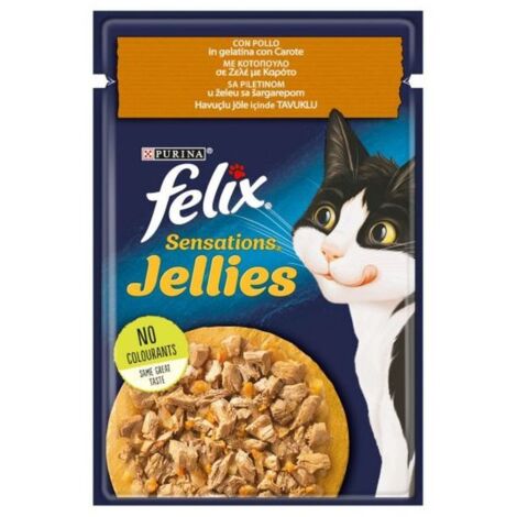 Felix Sensations Jellies 85gr Pollo e Carote