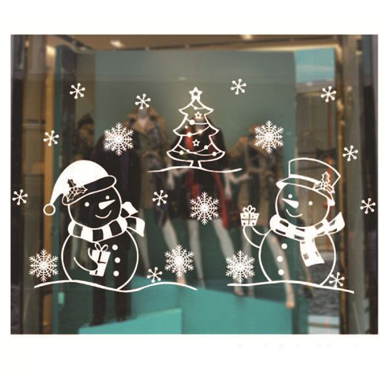 

Happyshopping - Feliz Navidad pegatinas de pared ventana decoracion de la habitacion ano nuevo decoracion del hogar serie navidena