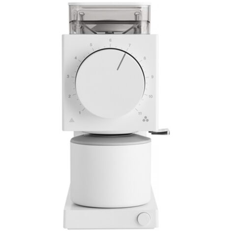 Fellow Gen 2 Ode Brew Grinder - Macinacaffè elettrico Burr - Macinacaffè in grani con 31 impostazioni per drip, French Press e Cold Brew - Macinacaffè elettrico a ingombro ridotto - Bianco opaco