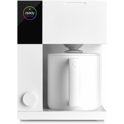 Fellow Precision Aiden - Thermos 10 tasses, aide à l'infusion intégrée, programmation, réservoir d'eau amovible de, mat white
