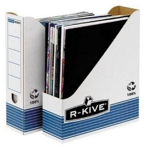 Fellowes 26301 scatola per la conservazione di documenti Carta Blu, Bianco