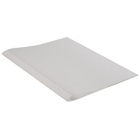 Fellowes 5317501 cartellina A4 Plastica, PVC Trasparente, Bianco 100 pz