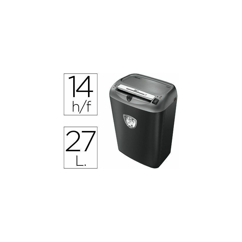 

Fellowes - 70S triturador de papel Corte en tiras 23 cm Negro, Plata