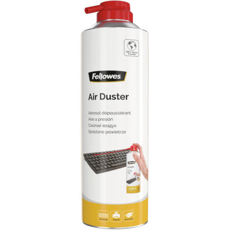Fellowes 9977804 kit de limpieza para computadora Teclado, Impresora, Universal Limpiador de aire comprimido para limpieza de equipos 400 ml