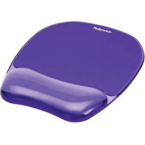 Fellowes Cristalli in gel - Tappetino per mouse da polso, viola