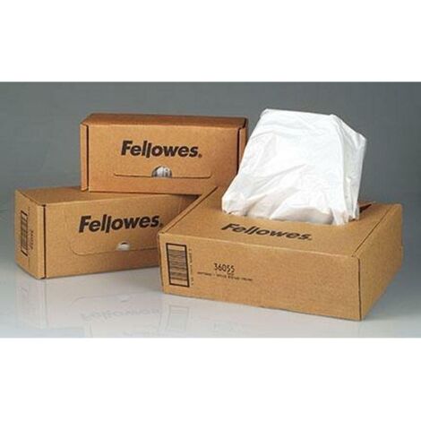 Fellowes Destructeurs Sacs Plastique Transparent Durable