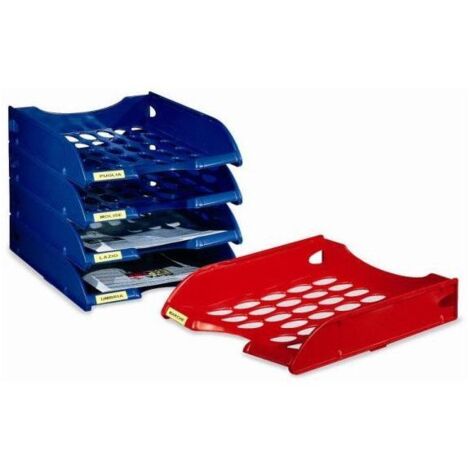 Fellowes E040TR bac de rangement de bureau Plastique Rouge