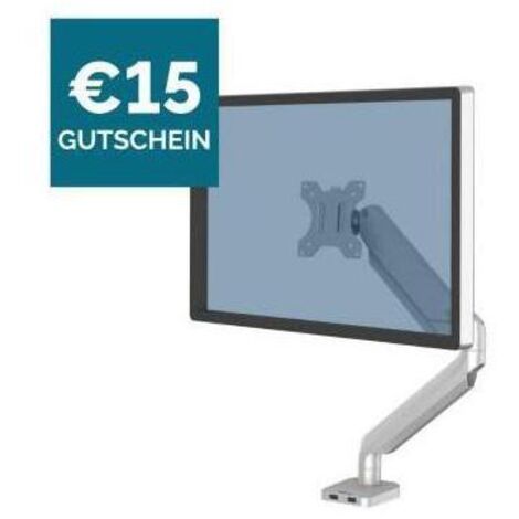 FELLOWES Monitorschwenkarm Fellowes® Platinum Series 11,43 x 43,82 x 47,15 cm (B x H x T) 1,5-8kgAluminium/ABS Kunststoff silber
