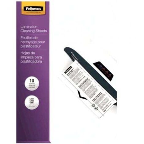 Fellowes Pack 10 Hojas De Limpieza Y Transportador A4