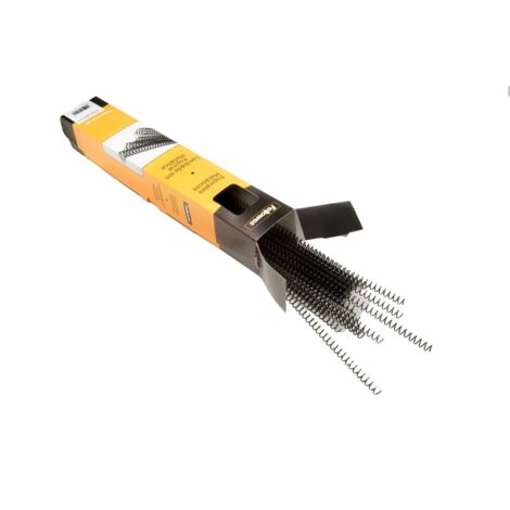 Fellowes pack de 100 espirales met?licas negras 10 mm