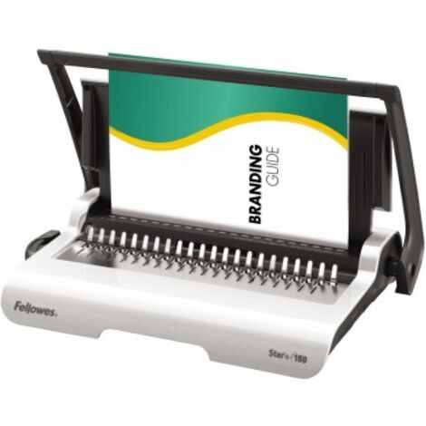FELLOWES Plastikbindegerät Fellowes® Star+ 44,8 x 8 x 28 cm (B x H x T) DIN A4 19mm weiß