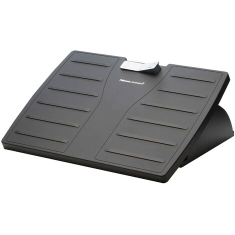 Fellowes Poggiapiedi con Microban Office Suites, Regolabile in Altezza, Poggia Piedi Ergonomico per Casa e Ufficio, Con Piattaforma Basculante, Accreditato FIRA, Colore Nero