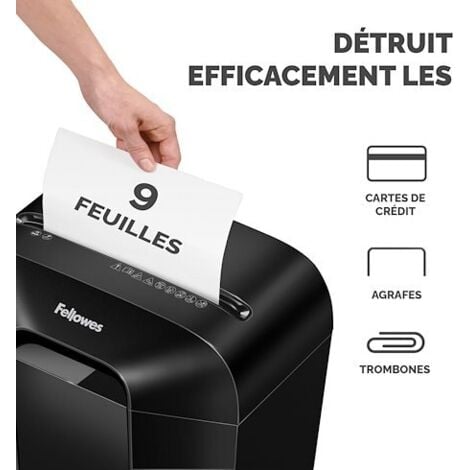 Destructeur Fellowes LX50 - coupe croisée