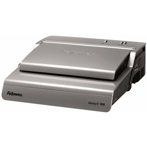 Fellowes Rilegatrice a Dorsi Plastici Galaxy-E, Elettrica, capacità di rilegatura 500 fogli, Nero/Argento