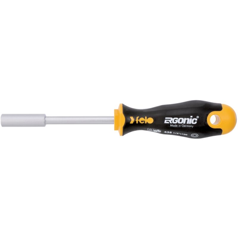 Felo - ergonic Tournevis porte-embouts 1/4' de long 43812540